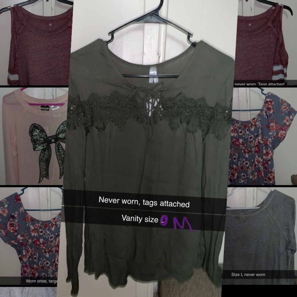 Long sleeve green shirt